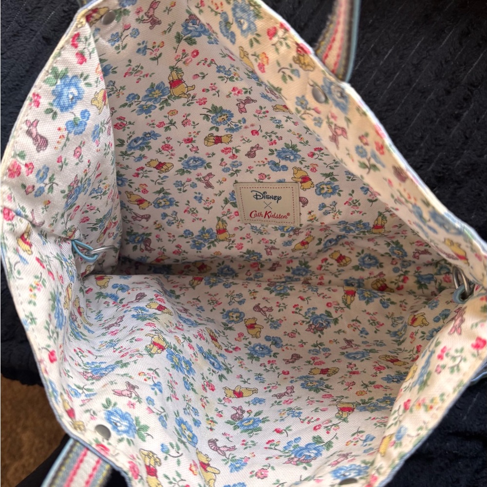Cath Kidston Blue Polka Dot & Winnie the Pooh Tote Bag - Picture 4 of 5